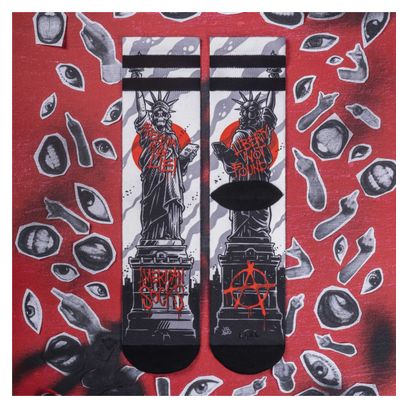 Freedom is a lie - Chaussettes Graphiques Techniques Coolmax - Cyclisme  Running et Sport