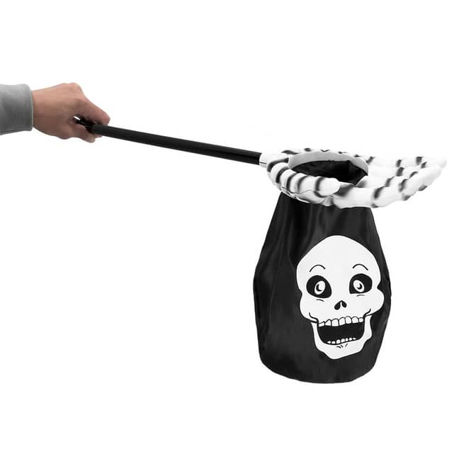 Sammeltasche mit Griff - Süßes oder Saures - Totenkopf
