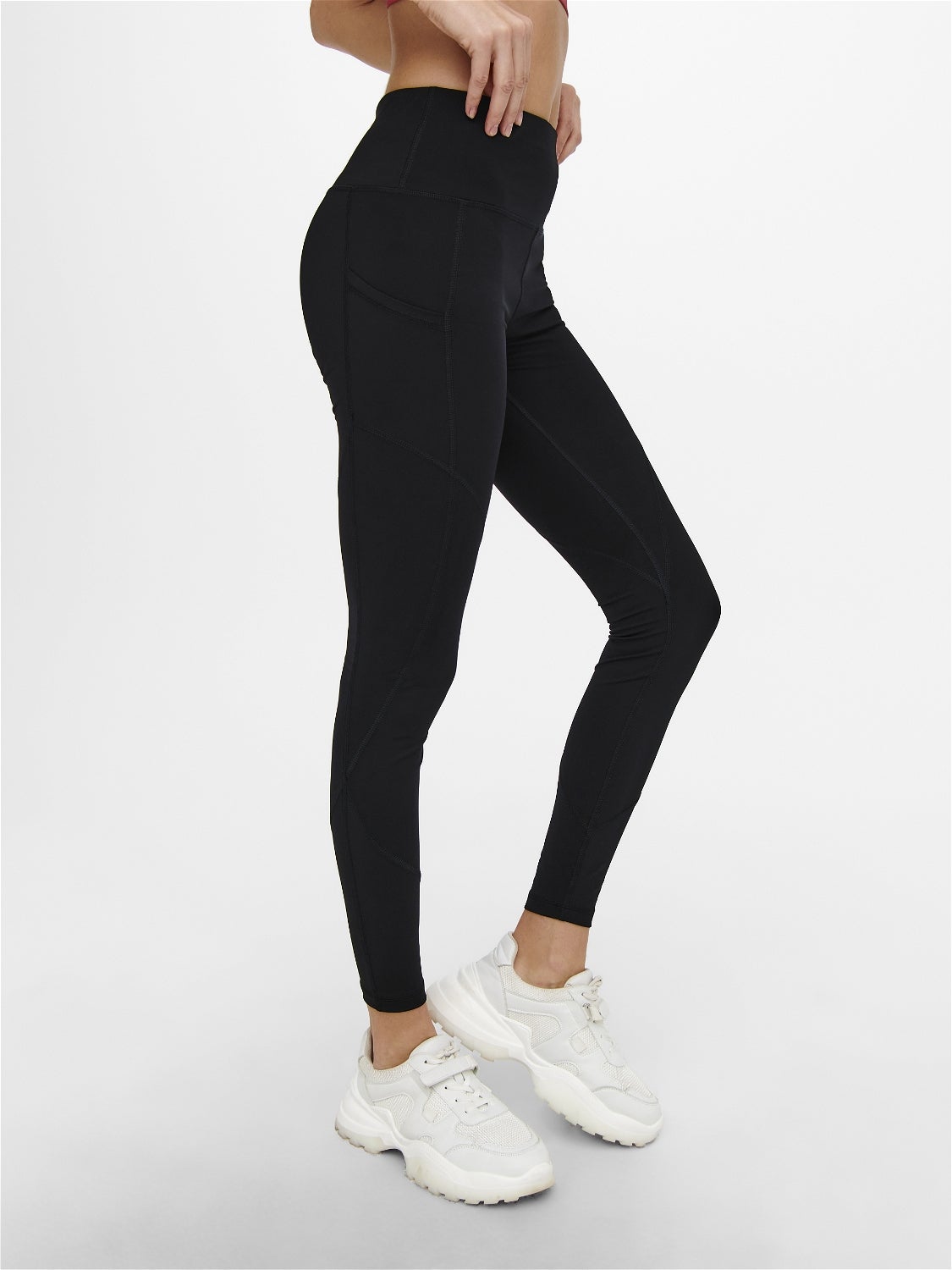 ONPMADGY Hohe Taille Slim Fit Sportleggings Black