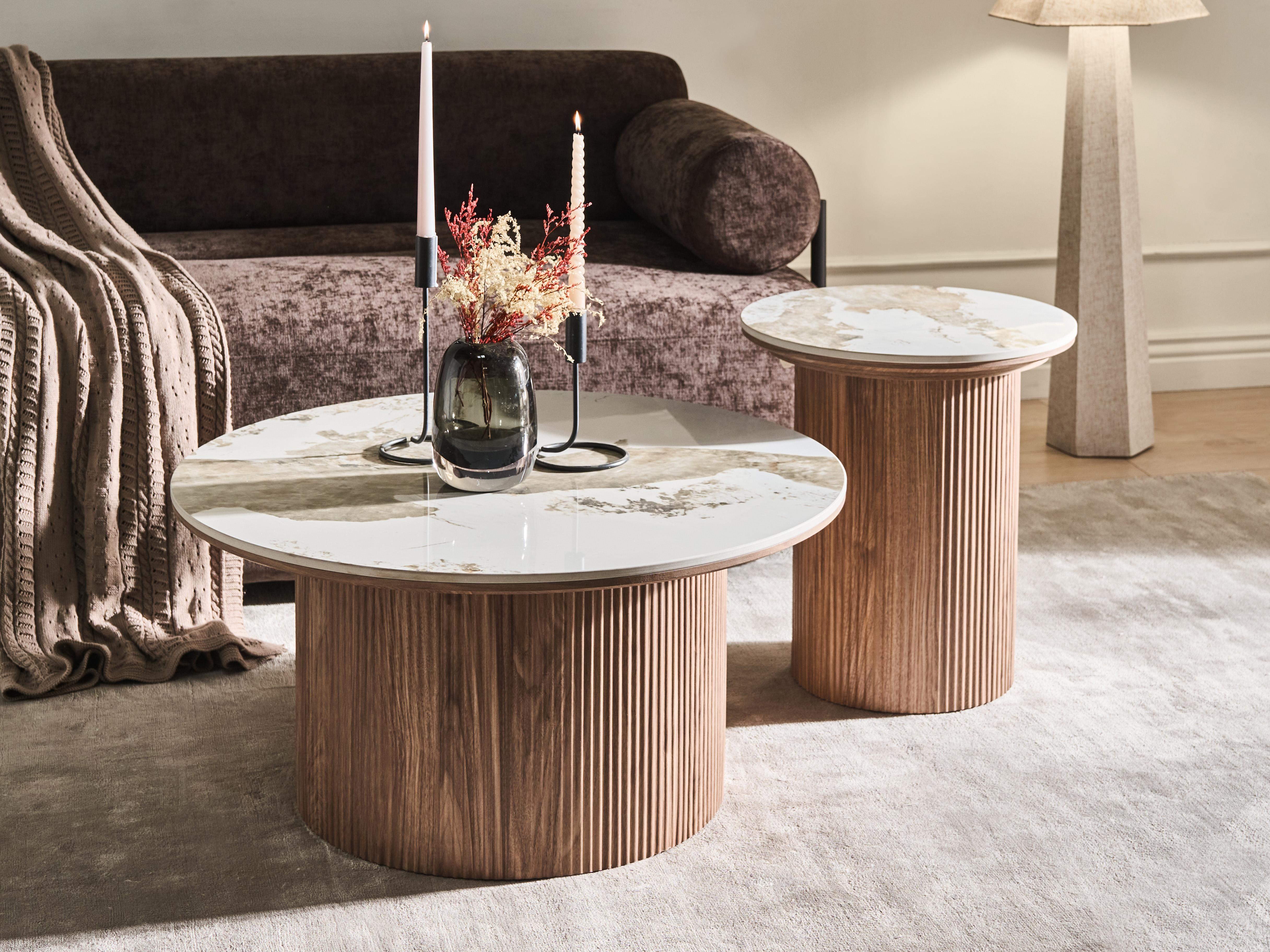 Salontafel DORA Keramiek Bruin