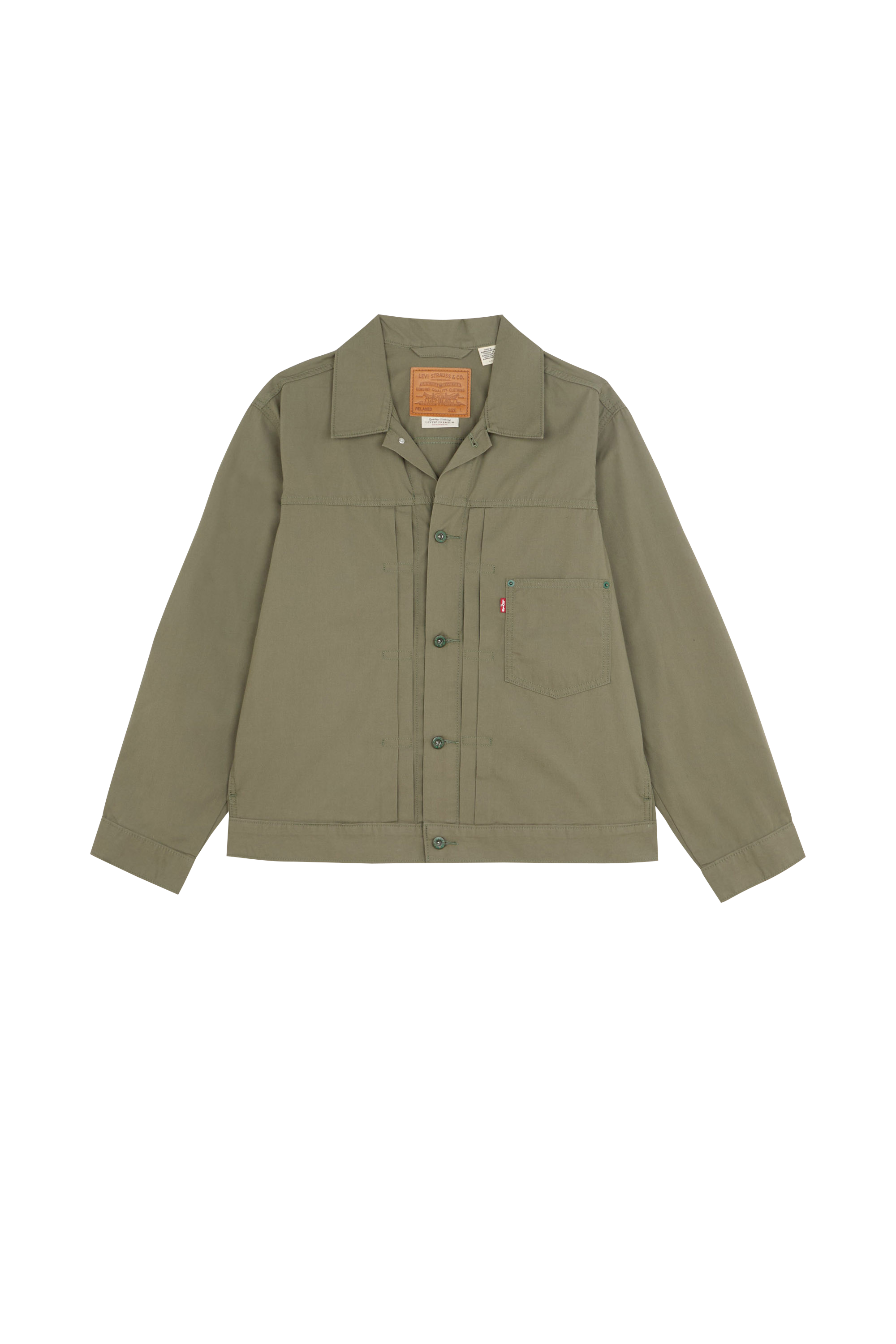 LEVI'S Surchemise TYPE I TRUCKER Vert