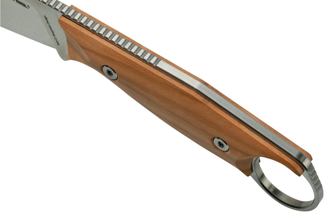 Real Steel Furrier Skinner Olive Wood 3611W vaststaand mes, Ivan Braginets design
