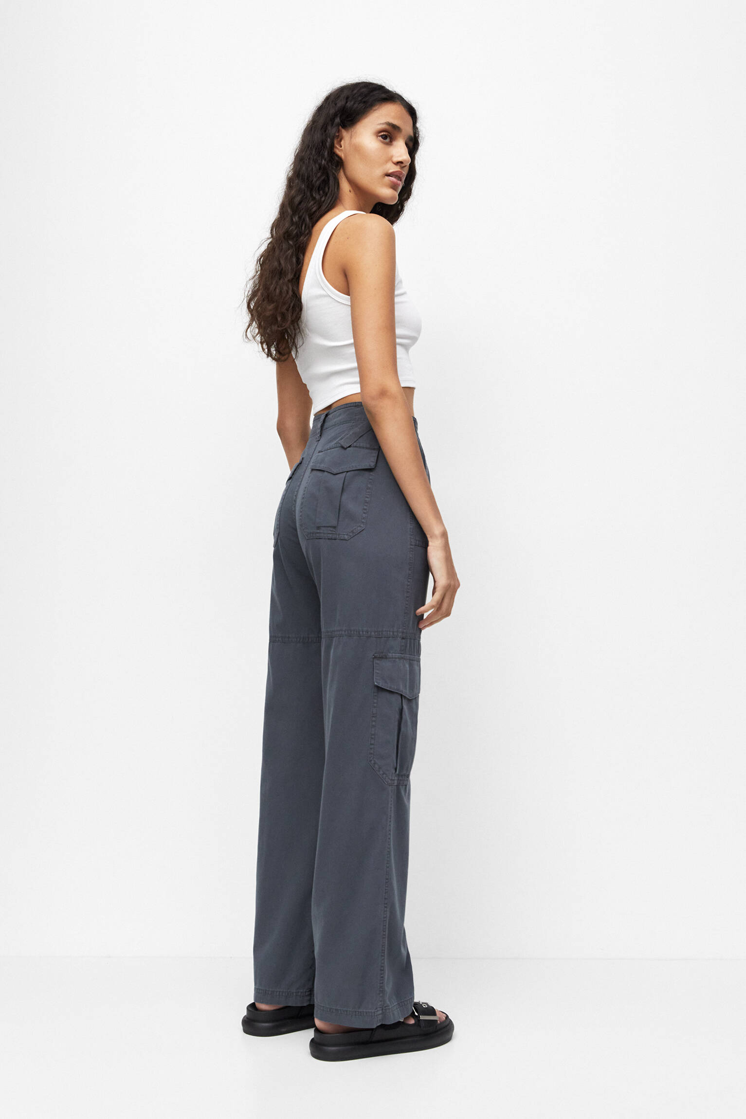 Calça cargo com cintura ajustável - Lead