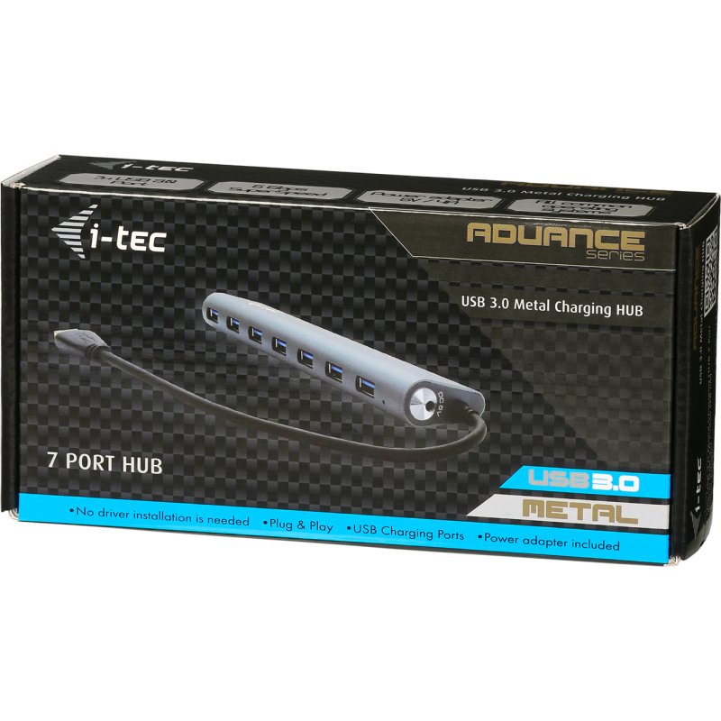 i-tec Metal Superspeed USB 3.0 7-Port Hub