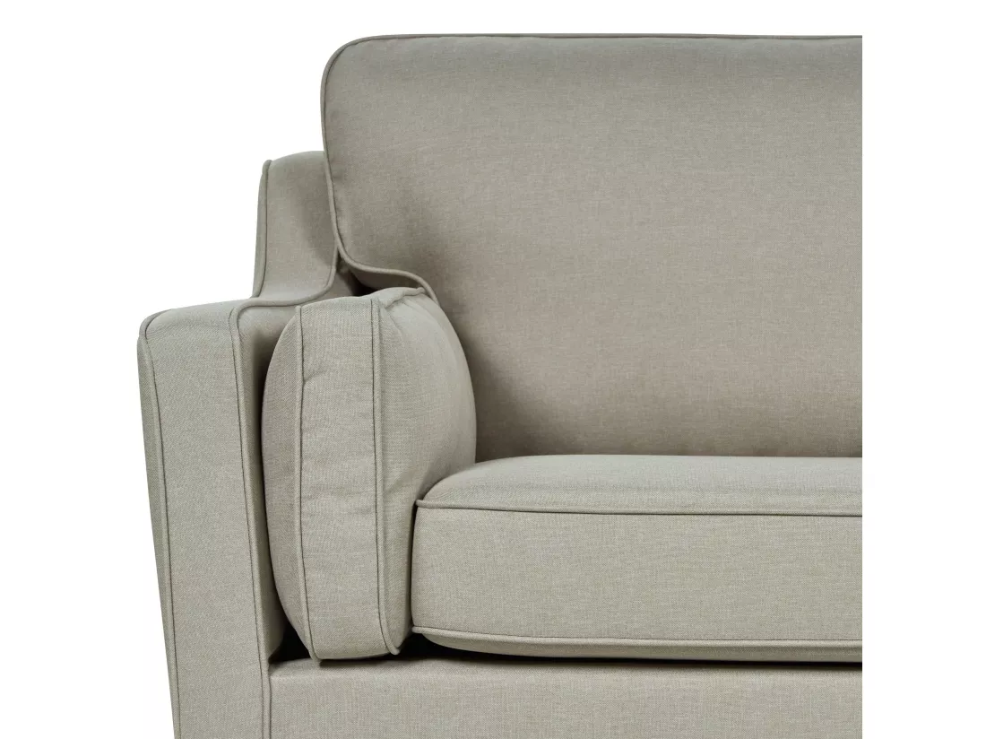 Canapé 3 places en tissu beige LOKKA