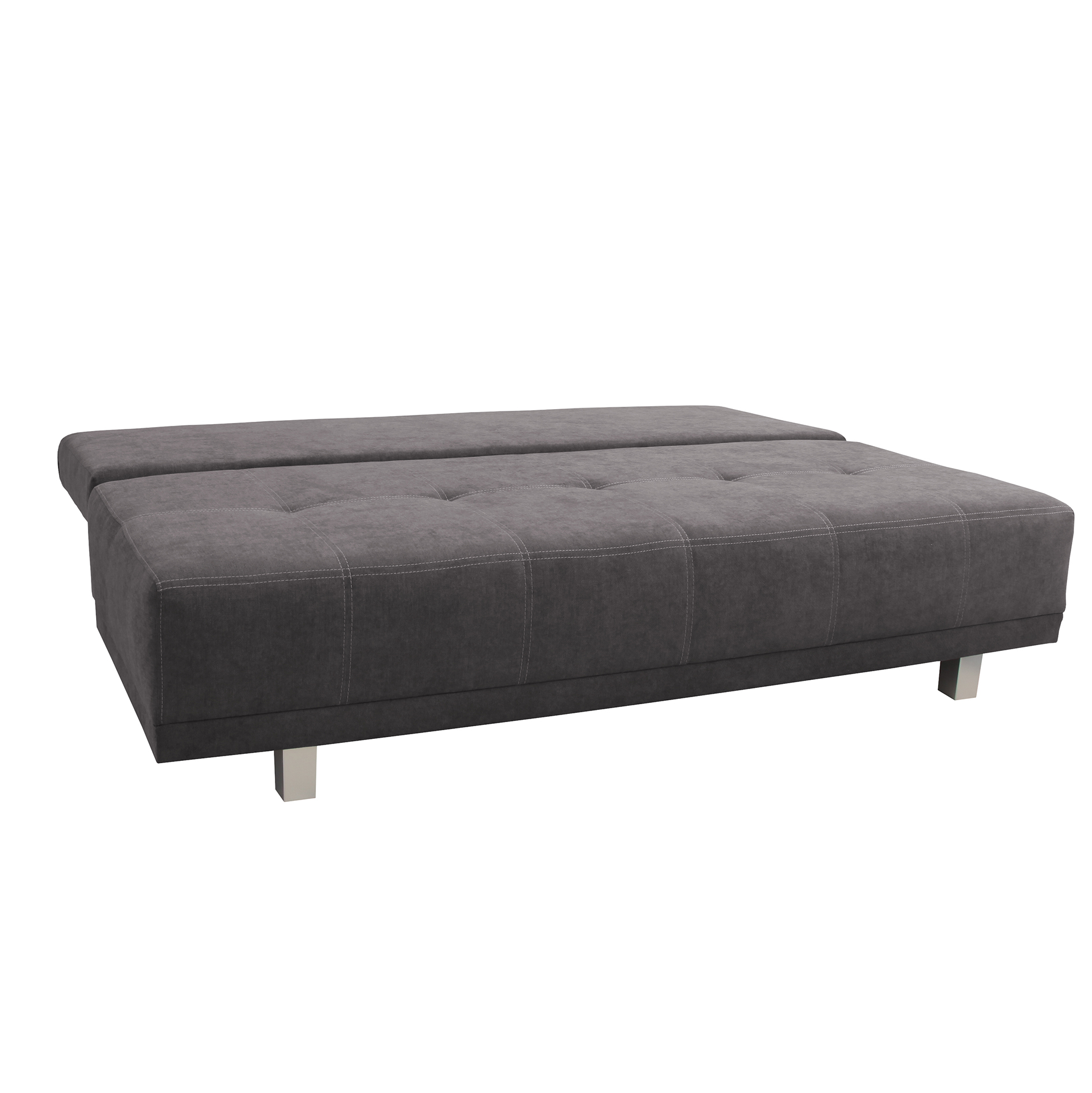 Schlafsofa - grau - mit Staukasten - 194 cm