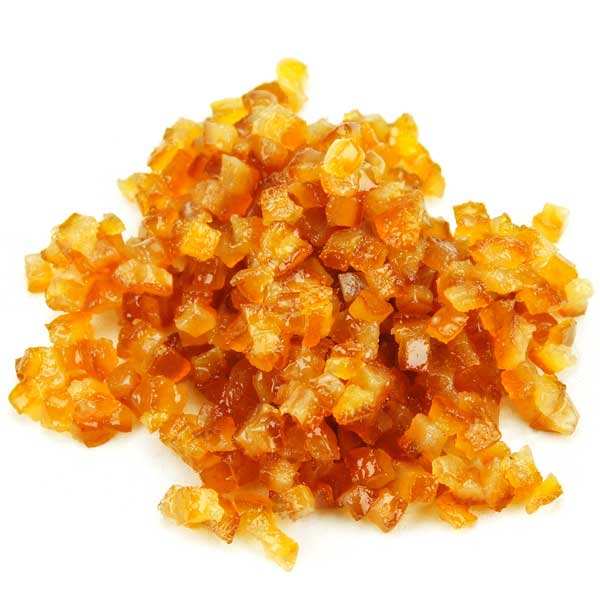 Cubes d'écorces d'orange confites bio