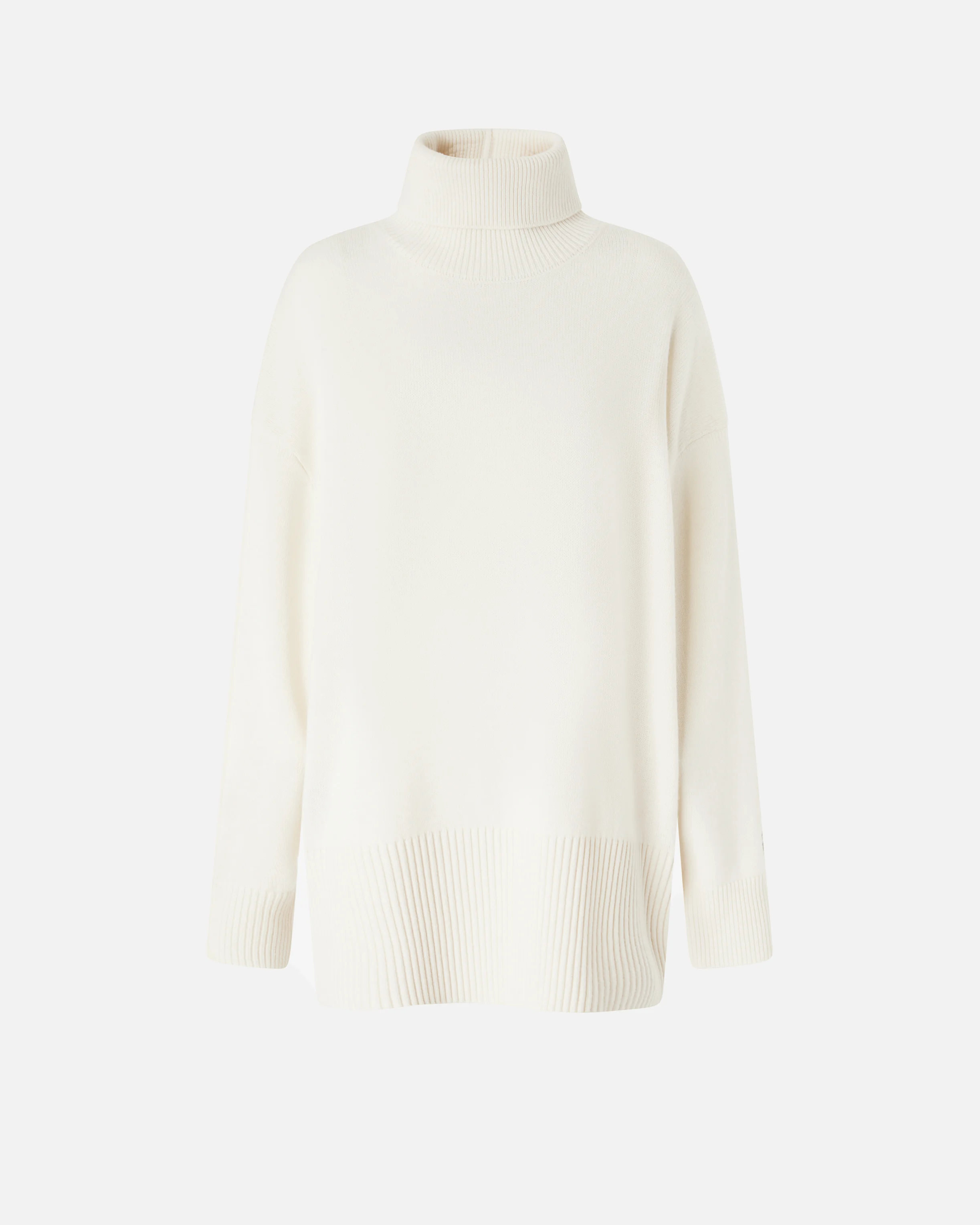 Robe courte avec col montant | Blanc
