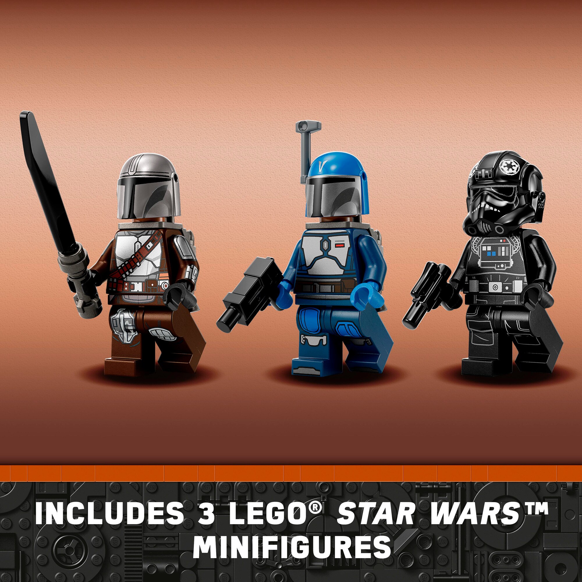LEGO Konstruktionsspielzeug Star Wars Mandalorianischer Fang Fighter vs. TIE Interceptor