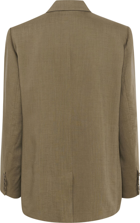 Gestuz LizaGZ linen blazer Stone gray