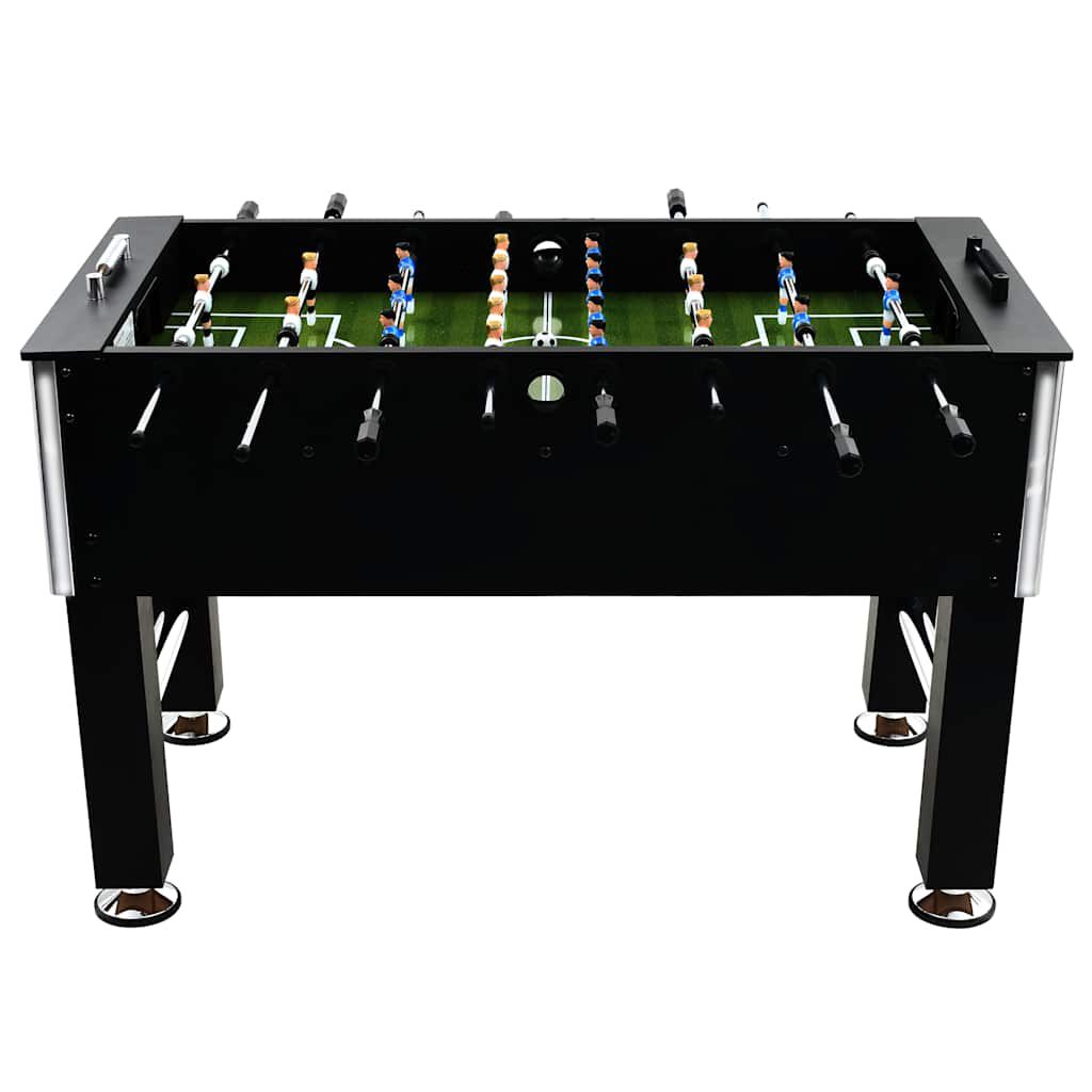 vidaXL Tafelvoetbaltafel, staal, 60 kg, 140x74,5x87,5 cm, zwart
