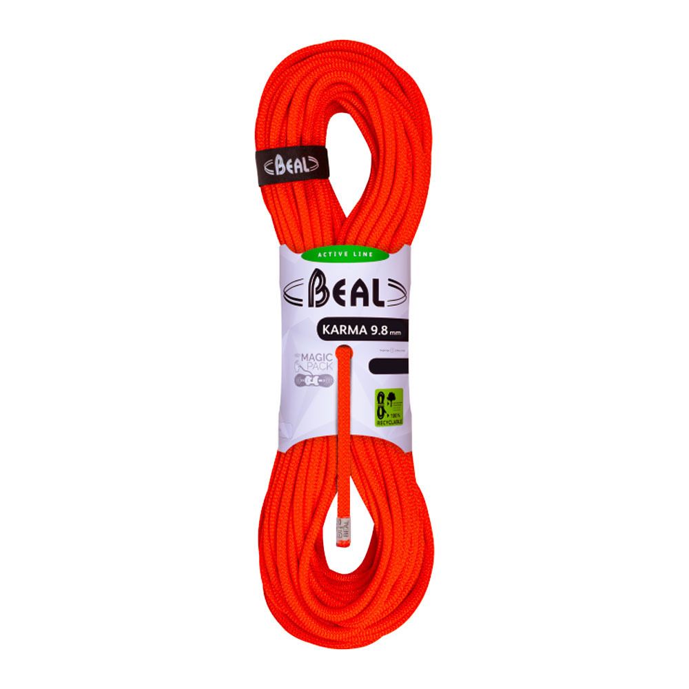 Beal KARMA 9.8MMX80M - Corde À simple orange