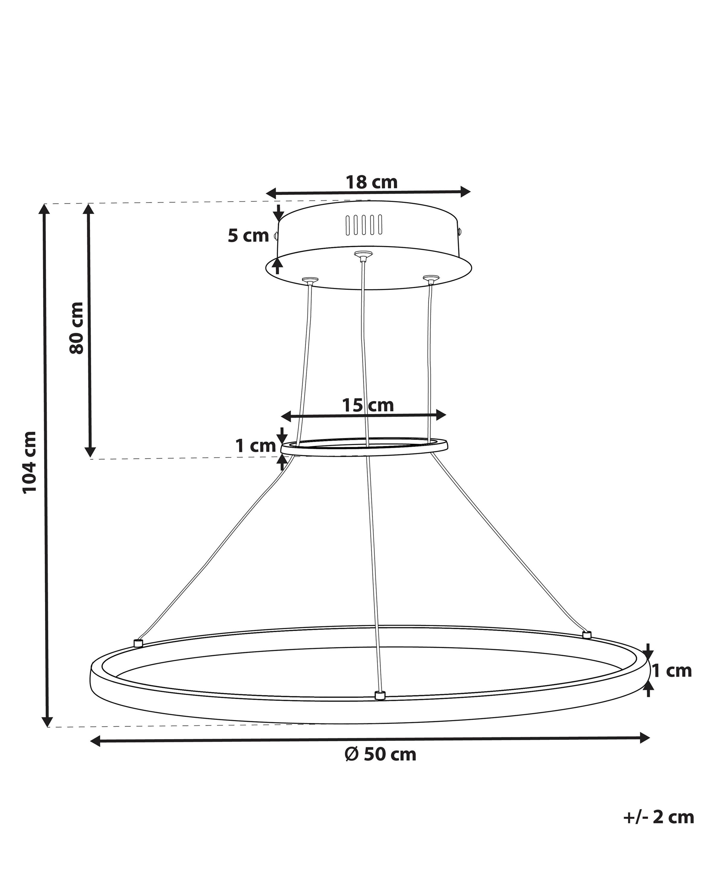 LED hanglamp TANO Metaal Goud