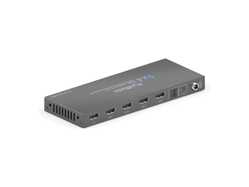 PureLink PureTools Splitter PT-SP-HD14-48G 1 x 4 HDMI 2.1 - PureTools - 1 x 4 HDMI2.1 Splitter - 48Gbps - 8K (60 Hz 4:2:0) 12 bit, Audio De-Embedding und Signal Management
