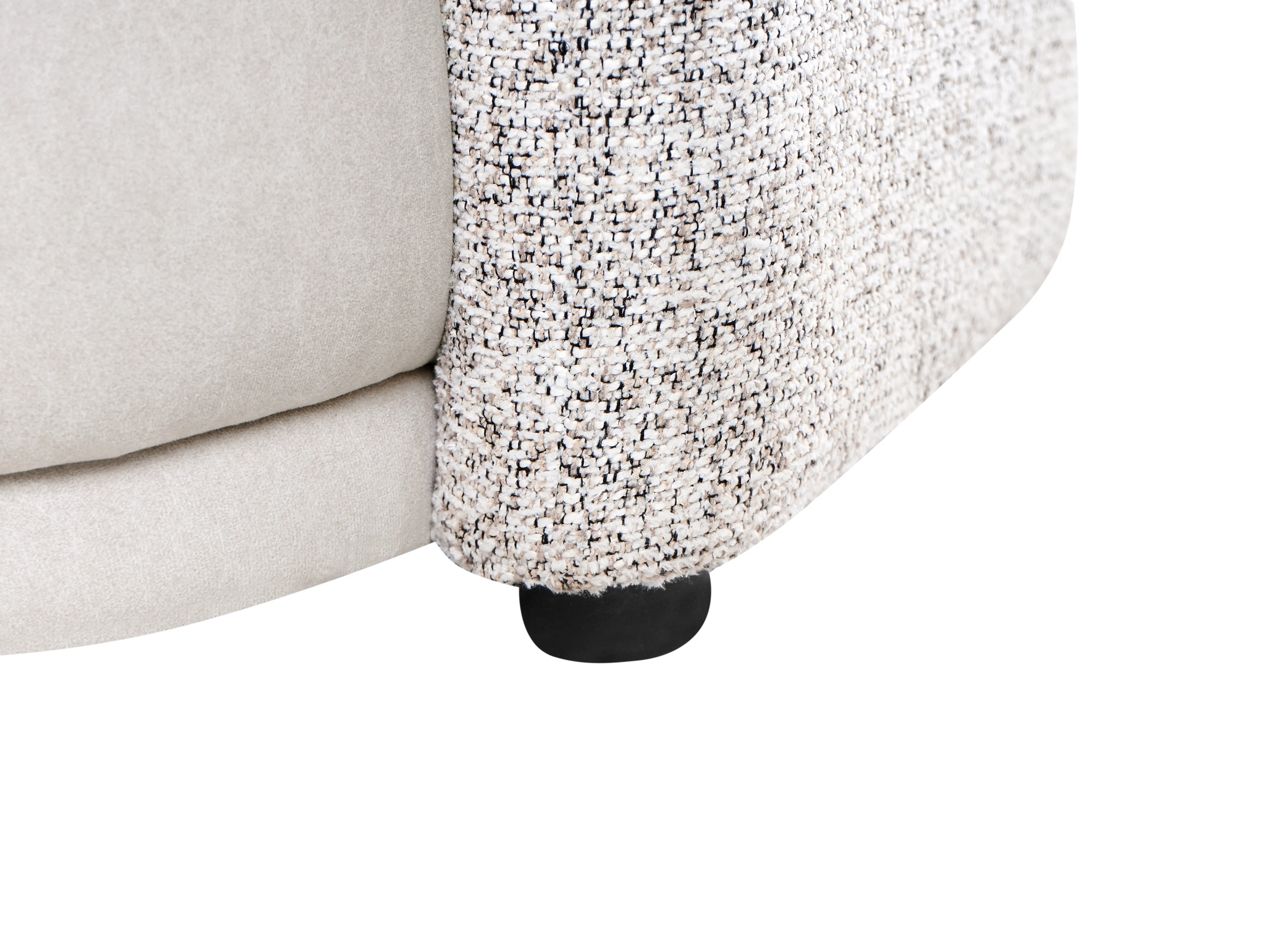 Bank 3-zits ROSET Stof Lichtbeige