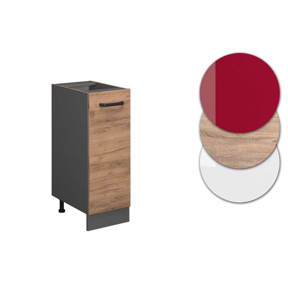 Vicco Apothekerunterschrank Küchenschrank Küchenzeile R-Line 30 cm Anthrazit Eiche