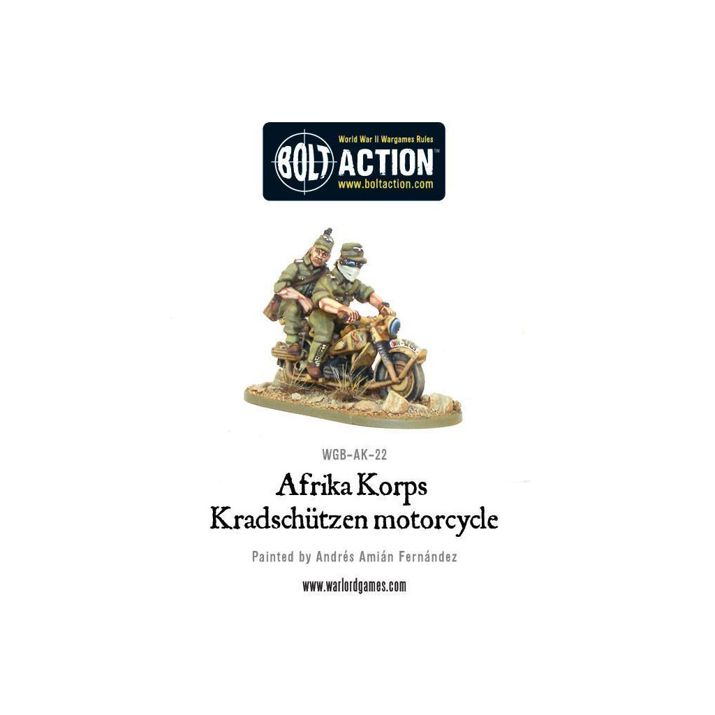 Bolt Action - Afrika Korps Kradschutzen Motorcycle