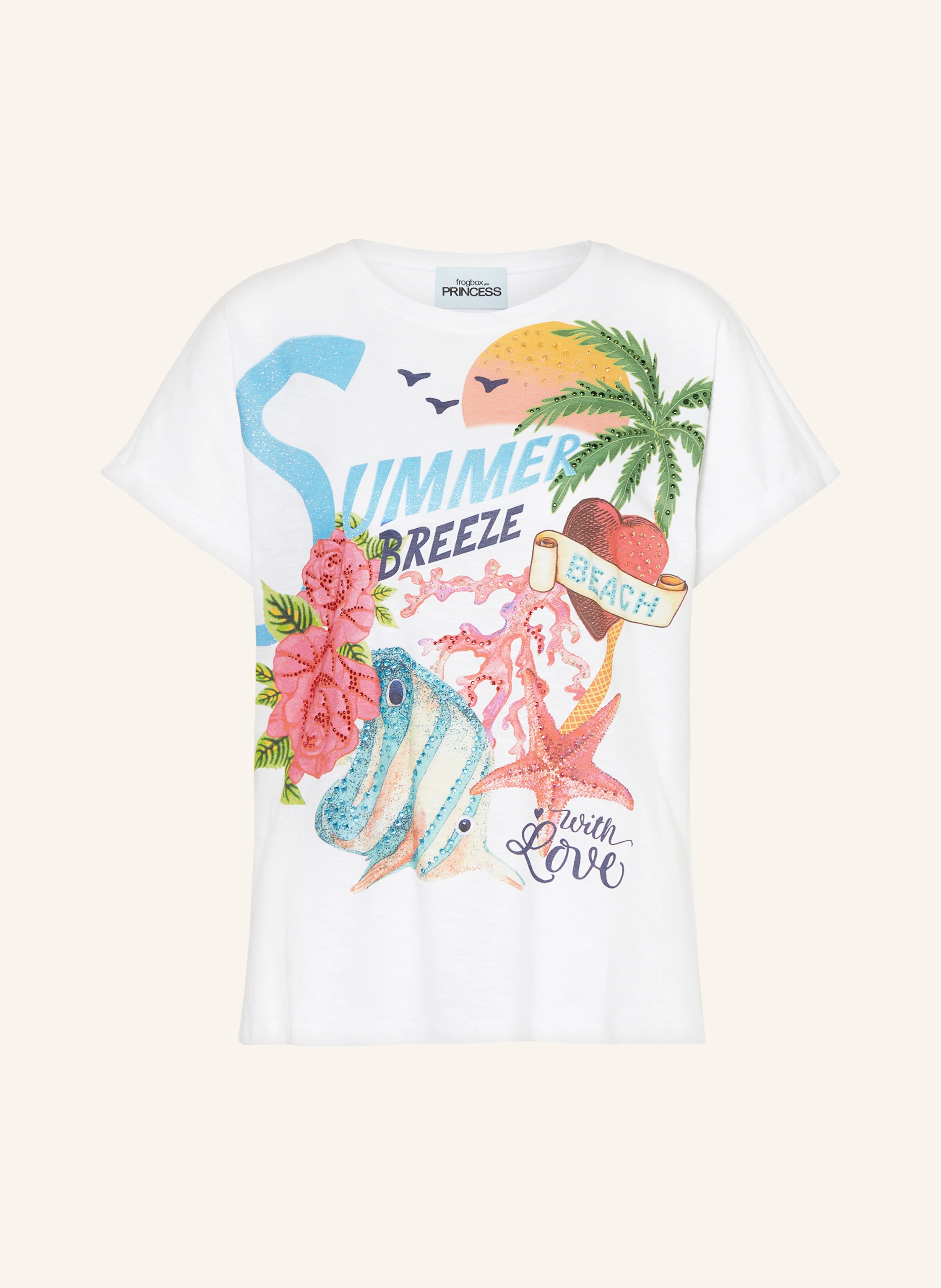 FrogBox T-Shirt mit Schmucksteinen