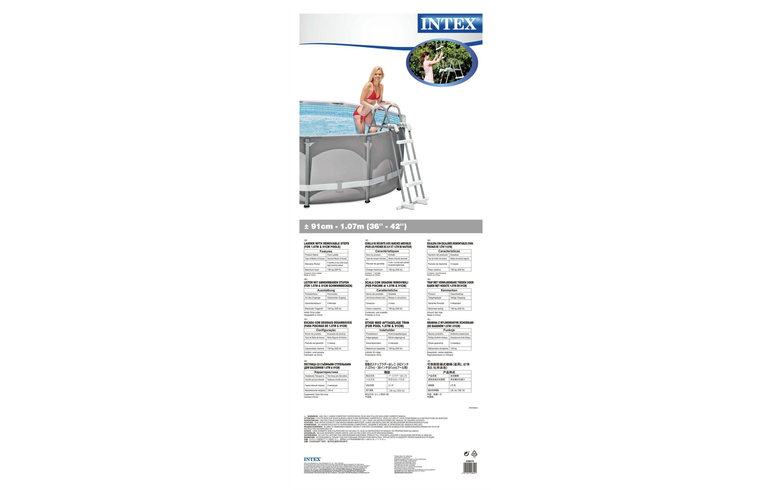 Pool-Leiter bis 107 cm HöhePoolleiter