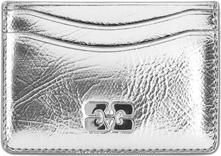 Ganni Ganni Bou Card Holder Metallic Silver