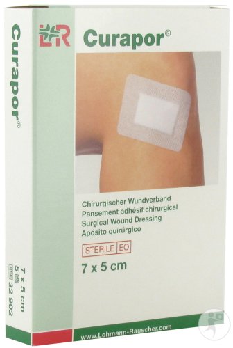 Curapor Pansement Chirurgical Stérile 7x5cm 5 Pièces (32902)