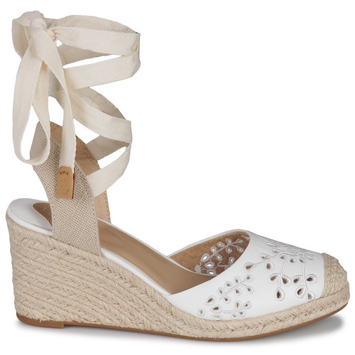 Lauren Ralph Lauren - PAISLEE EYLT-ESPADRILLES-WEDGE Blanco