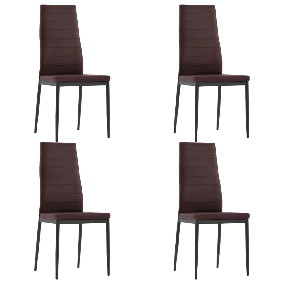 vidaXL Ensemble de salle à manger 5 pcs - Marron