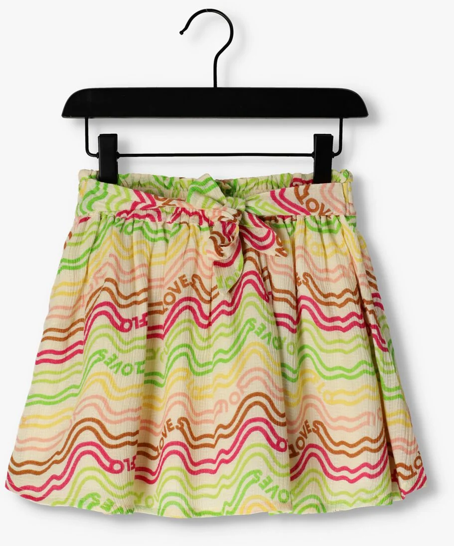 LIKE FLO multi like flo minirok fancy woven rainbow skirt