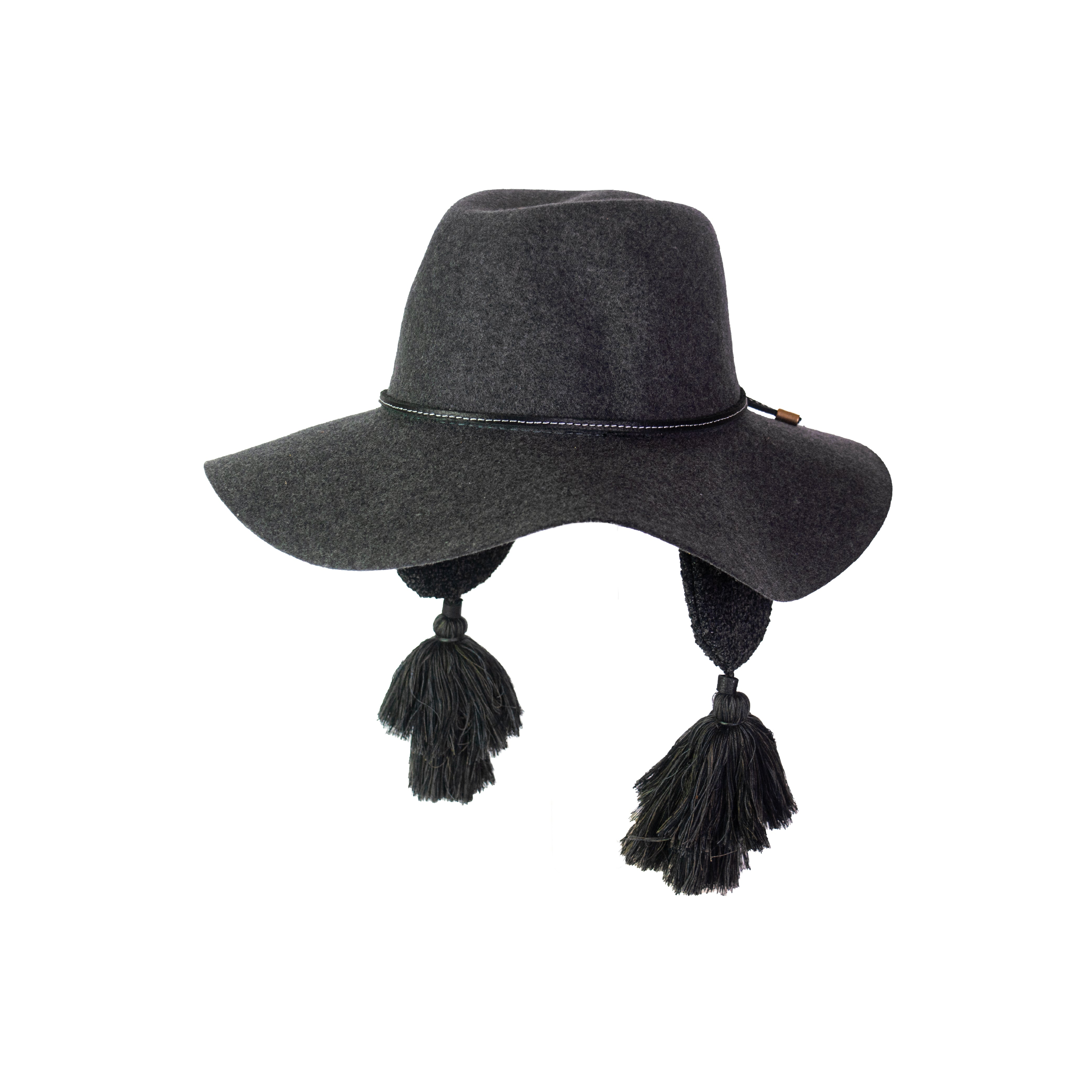 Chapeau classique en feutre à long bord