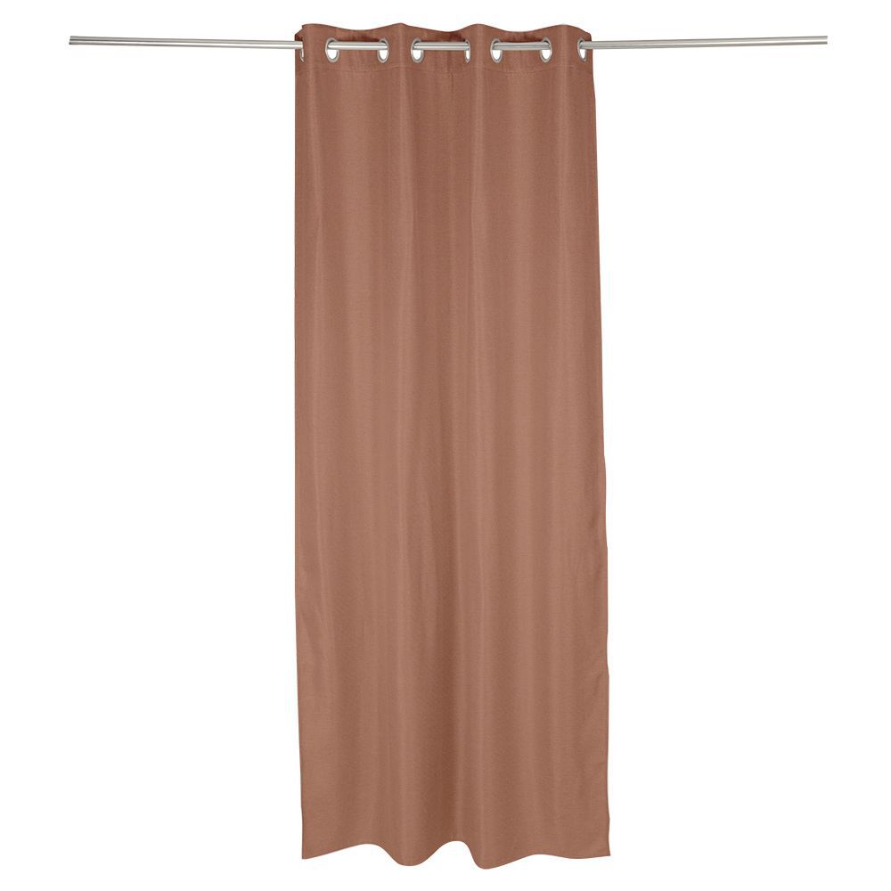 Rideau occultant effet tramé terracotta 140x240cm