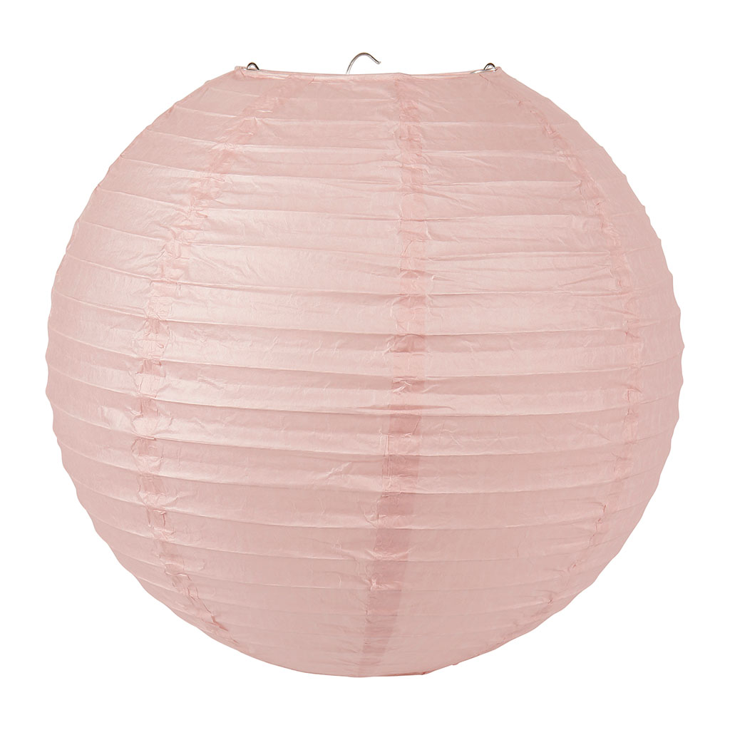 Boule japonaise papier rose D 35cm