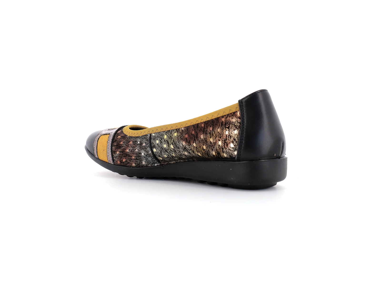 Inea-LUXA Cuir Noir Jaune