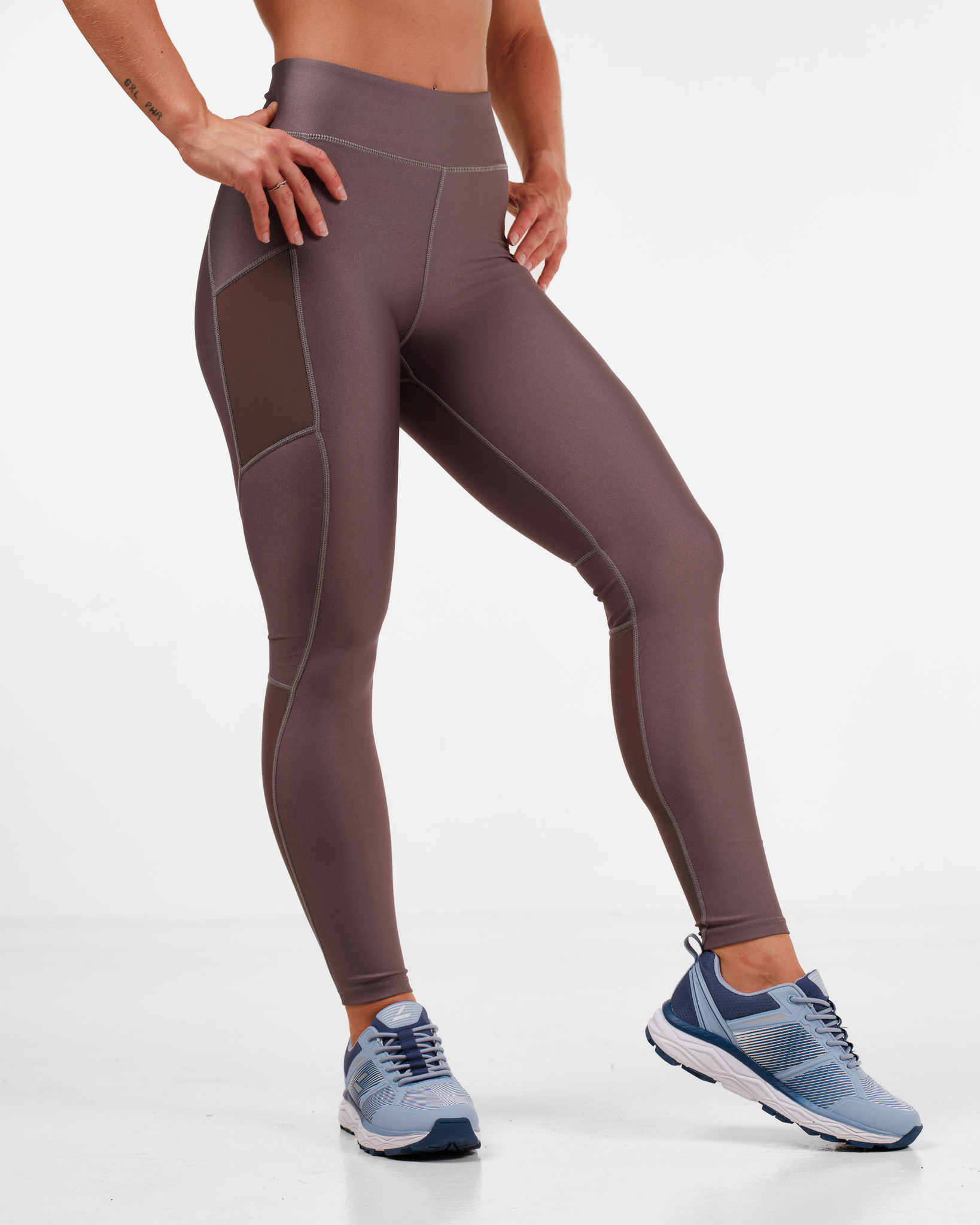 LEVITY Fast Track Mesh Tights Grey