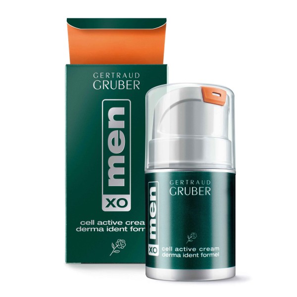 Gertraud Gruber menXO cell active cream derma ident formel