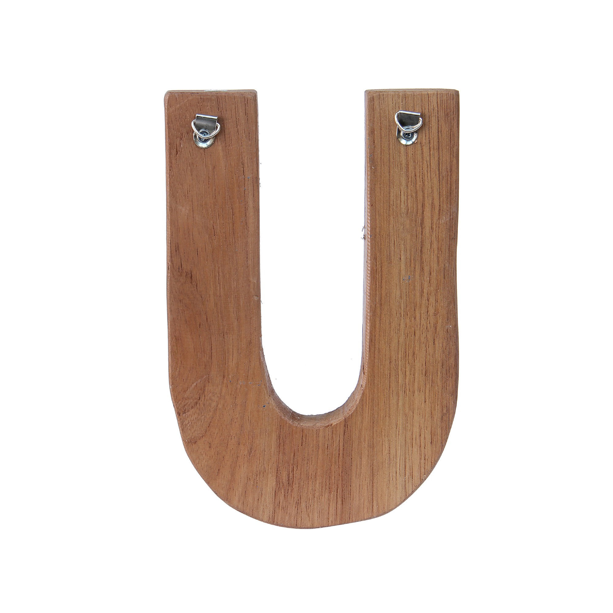 Holzbuchstabe 'U', mehrfarbig, T 2,5 cm, B 13 cm, H 19 cm von fischer's lagerhaus