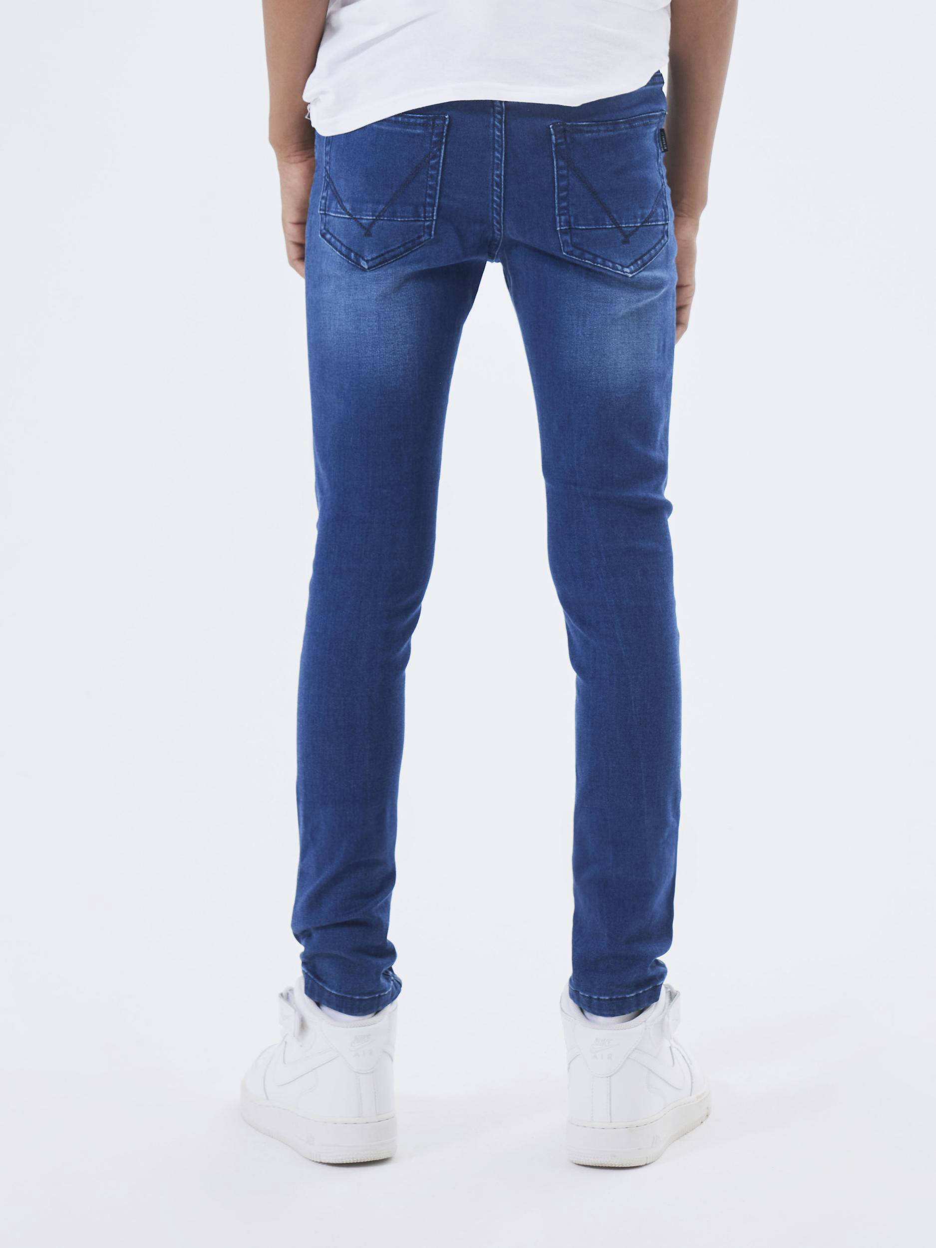 NAME IT slim fit jeans NKMTHEO dark blue denim