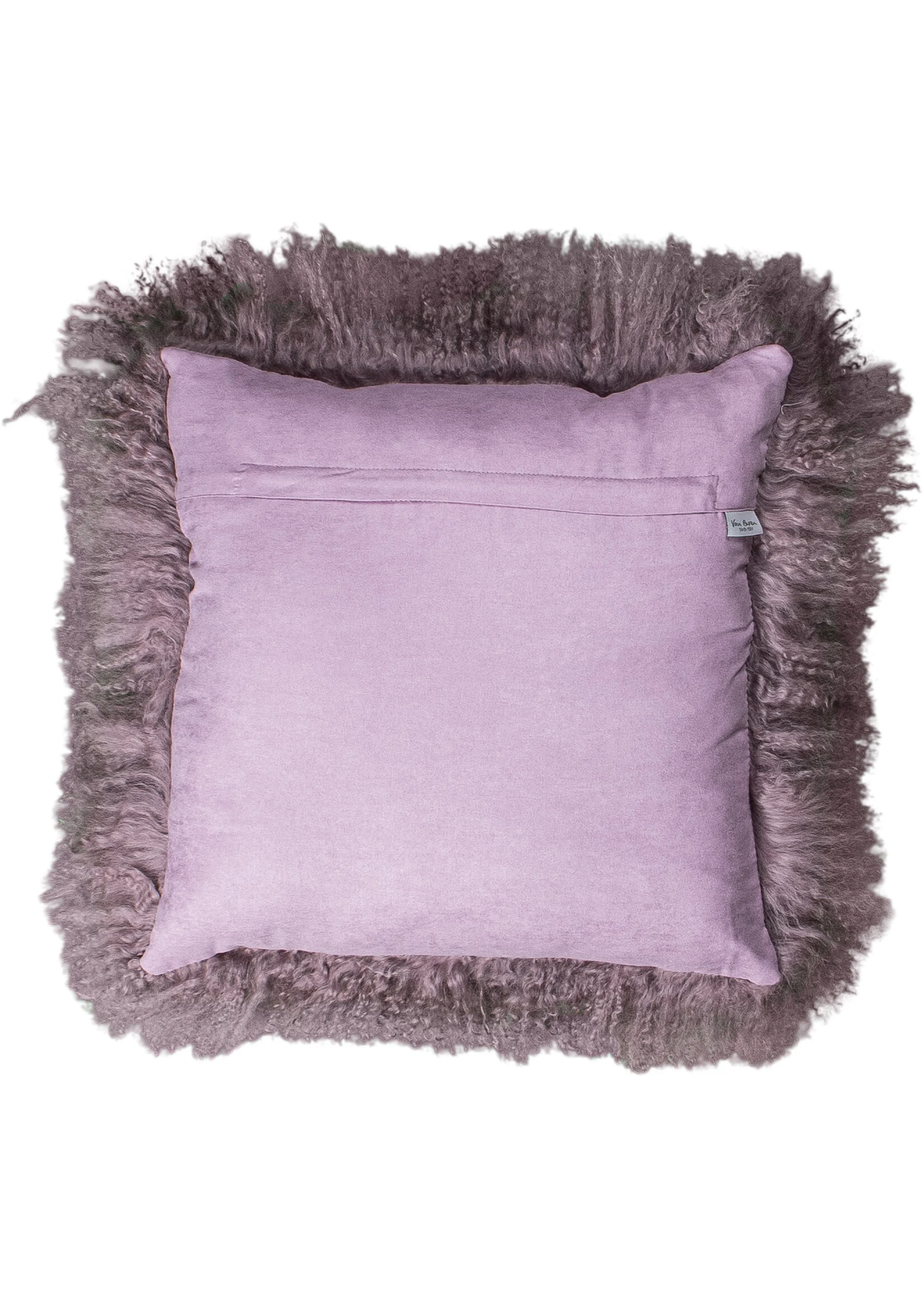 Kussen Tibetaans Schapenvacht 45x45 cm Paars
