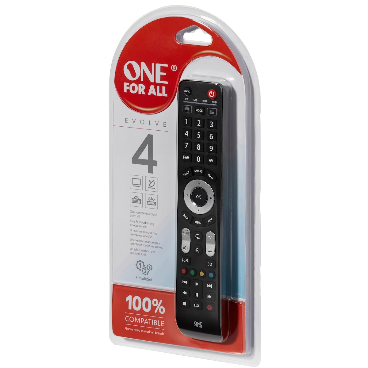 One For All URC Evolve 4 7145 fjernkontroll