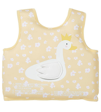 SunnyLife Schwimmweste - Princess Swan - 3-6 Jahre - Butterblume