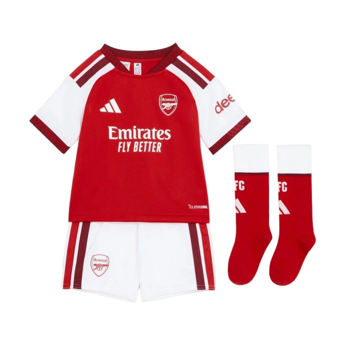 Conjunto adidas Arsenal FC Primeiro equipamento 2026-2027 Criança