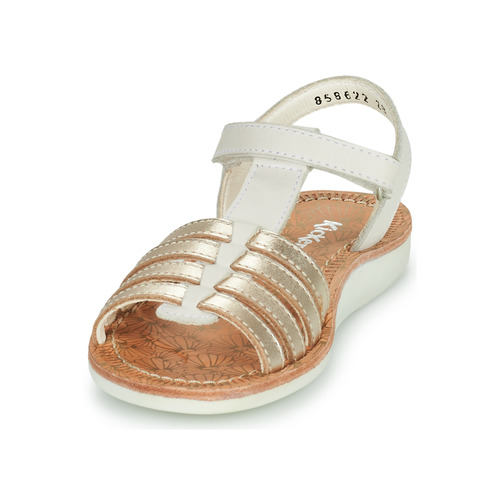 Kickers - COSMETICK - Blanc / Doré
