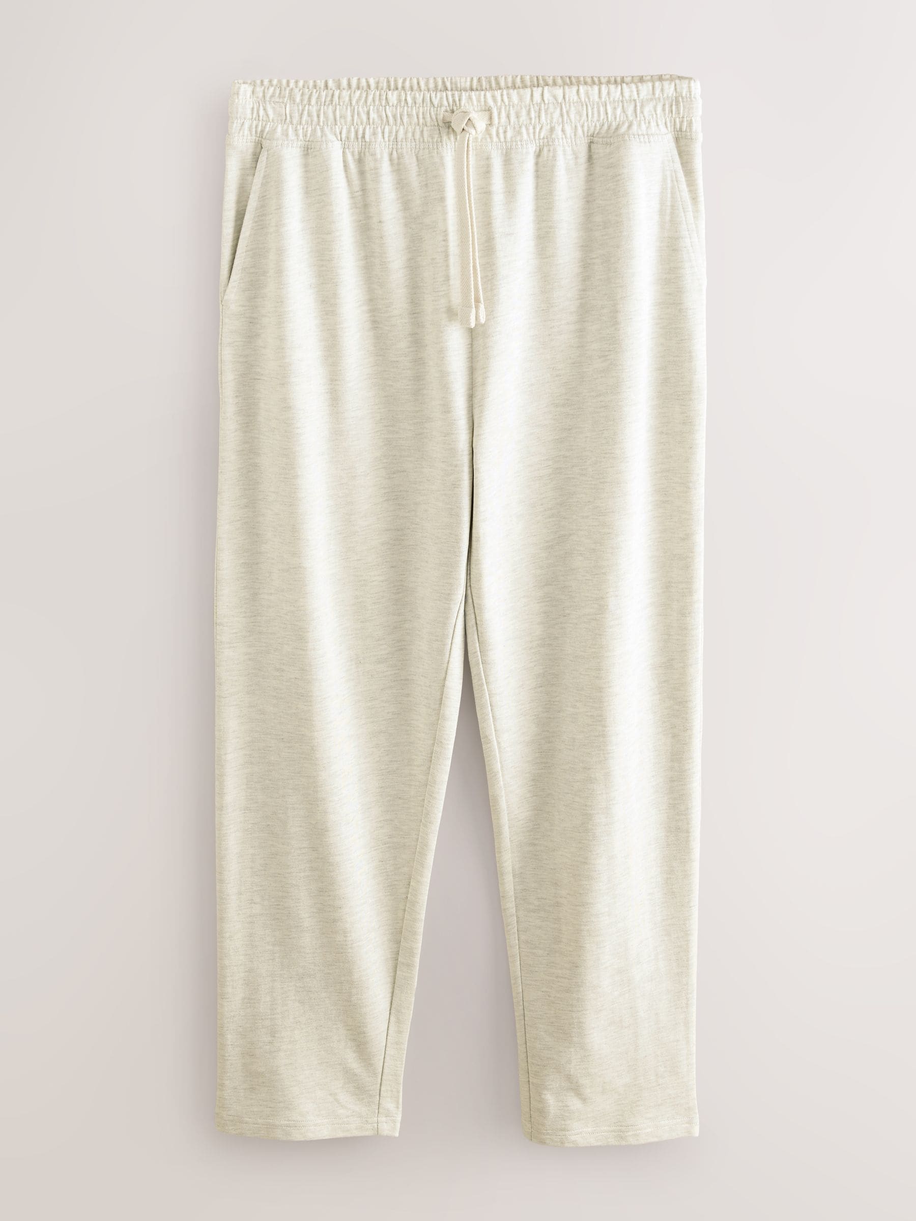 Grijs - Open zoom - Lichtgewicht 100% katoenen joggingbroeken verpakking van 2