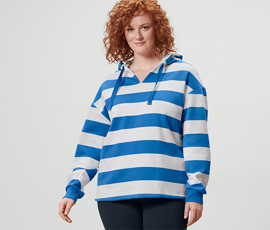 Gestreifter Hoodie