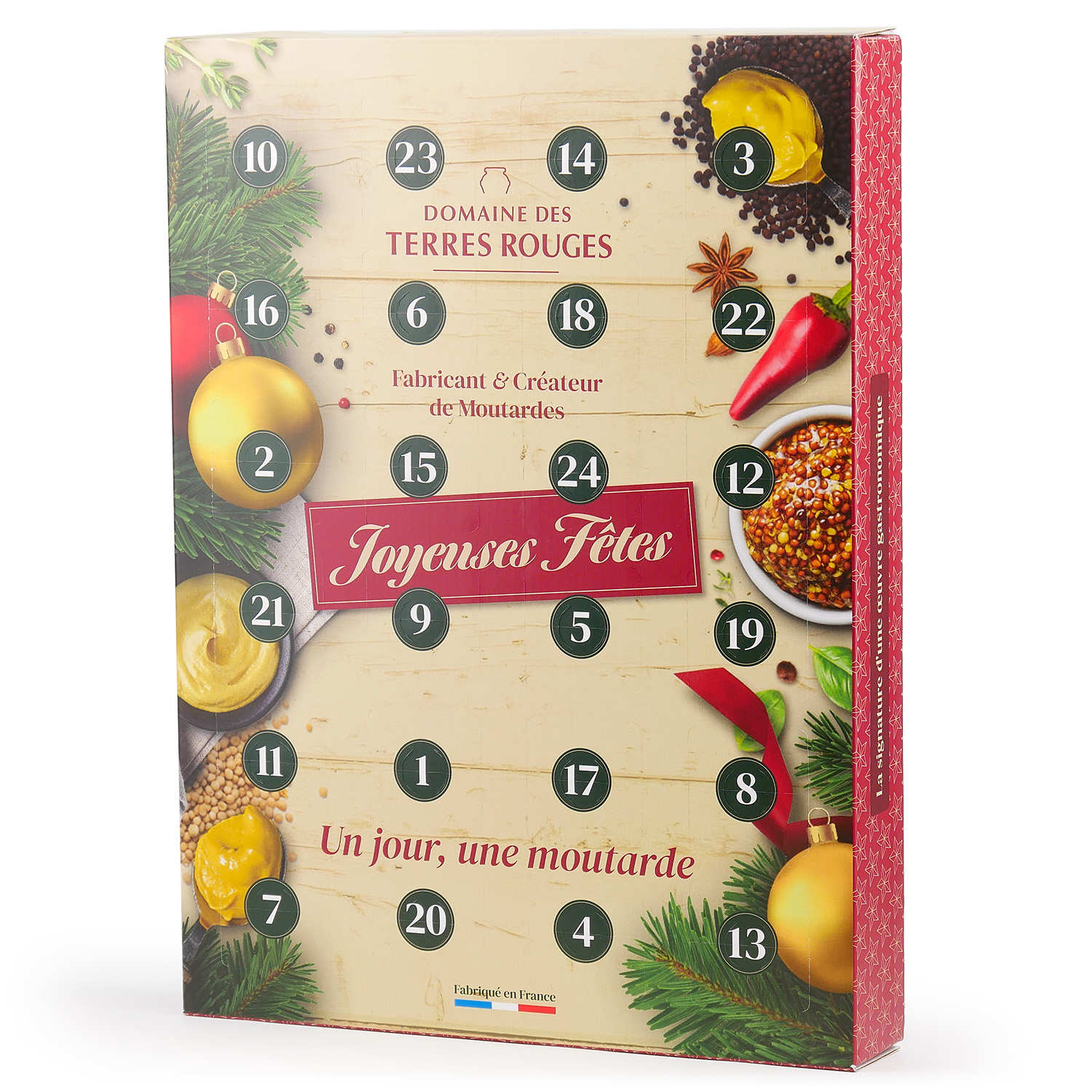 Calendrier de l'Avent Moutardes Artisanales du Domaine des Terres Rouges