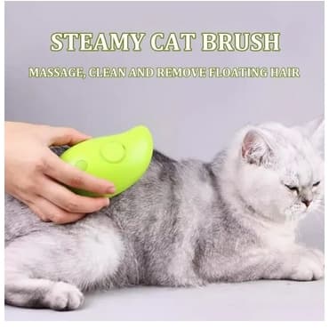 Steamy Cat Brush - 3 In1 Cat Steamy Brush, selvrensende Steam Cat Brush