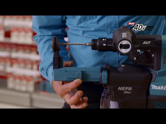 Makita HR004GZ02 XGT 40V Max Li-Ion accu SDS-Plus combihamer body incl. stofafzuigsysteem - 2,9J - koolborstelloos