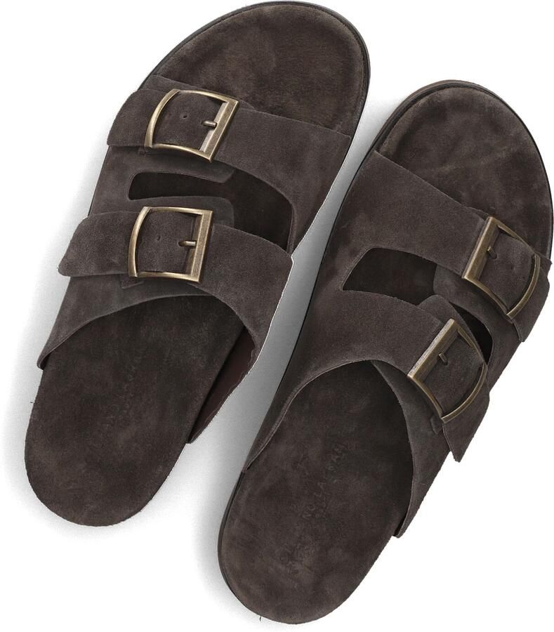 STEFANO LAURAN Slippers Heren 26005 Maat: 41 Materiaal: Suède Kleur: Bruin