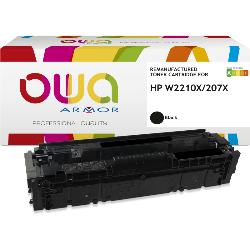 Toner remanufacturé OWA - haute capacité - Noir - pour HP W2210X