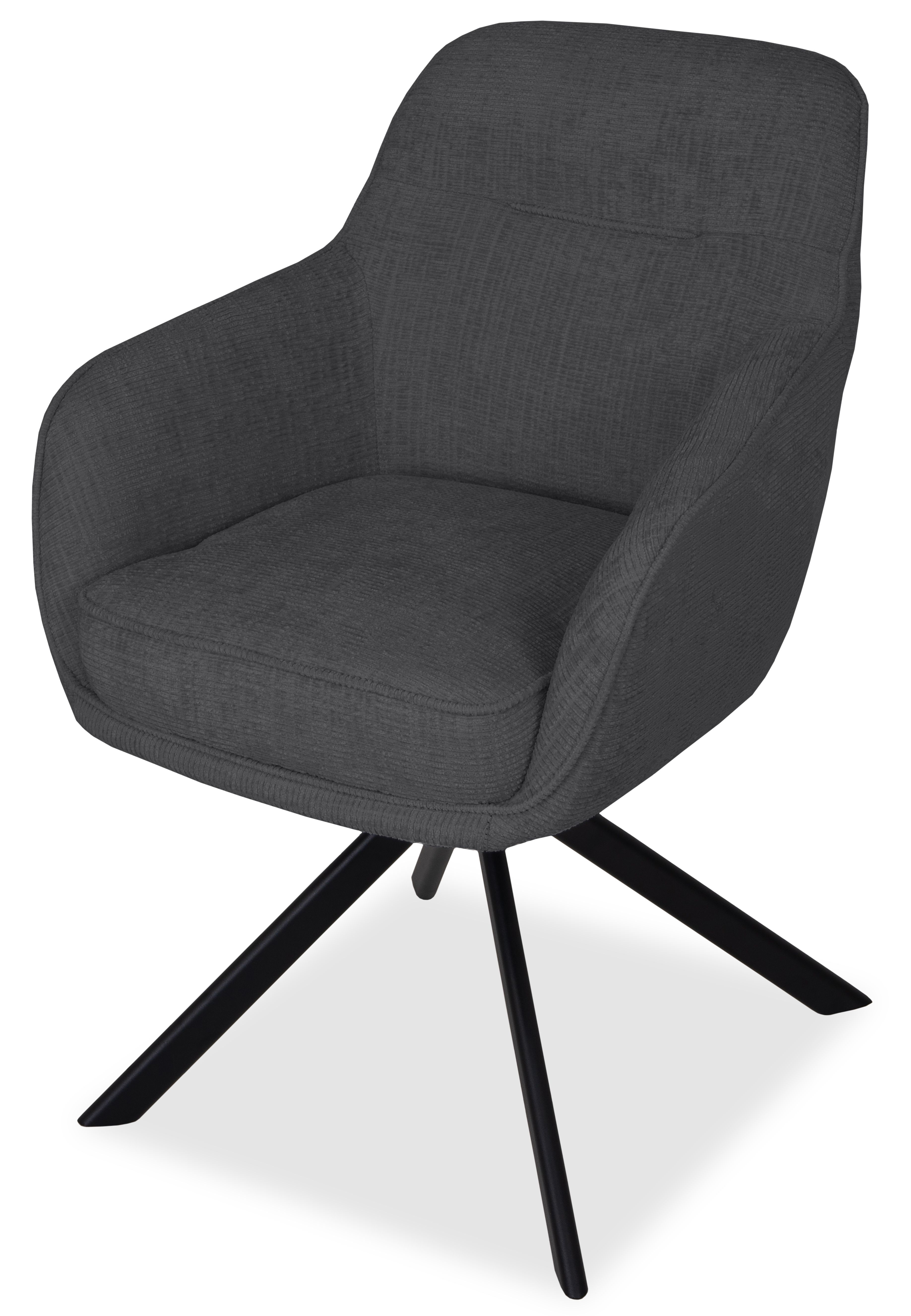 Eetkamerstoel Baltic 0225 antraciet Irene B62 x D63 x H88 cm