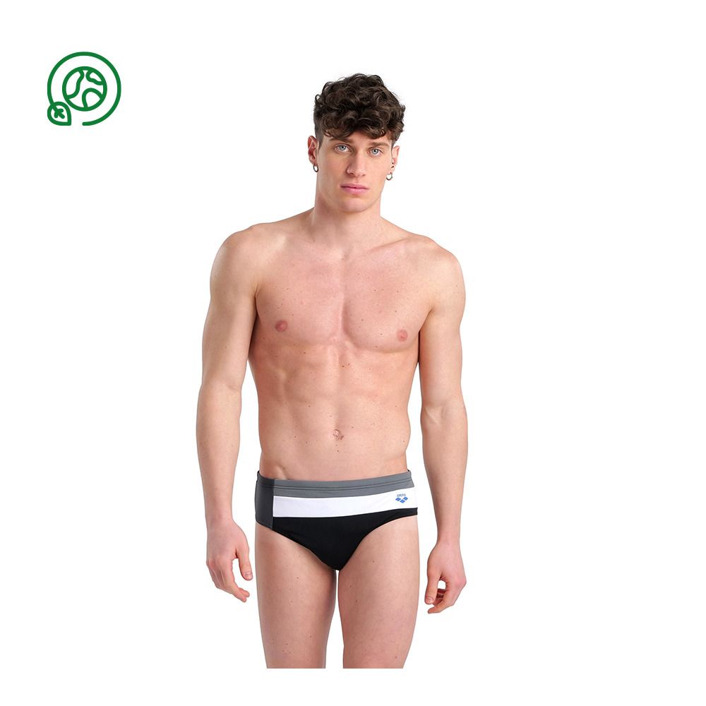Arena ICONS - Slip de bain Homme black/asphalt/ardesia